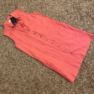 Adrienne Vittadini Linen Shirt Dress